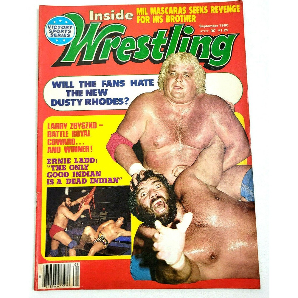 INSIDE WRESTLING - SEPT 1980 / DUSTY RHODES / IRON SHEIK / ERNIE LADD
